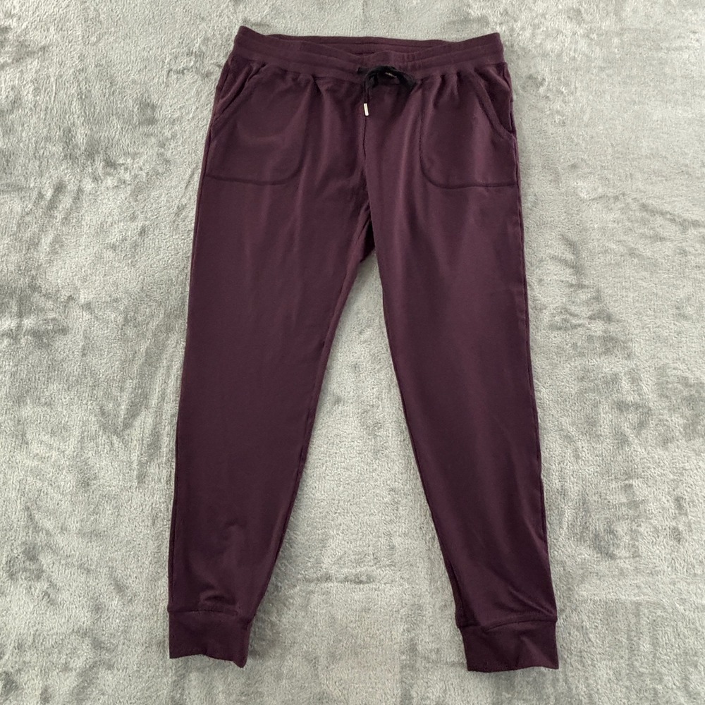 ZYIA Active Jogger Womens XXL Burgundy Stretch Pull On Sweatpants Drawstring